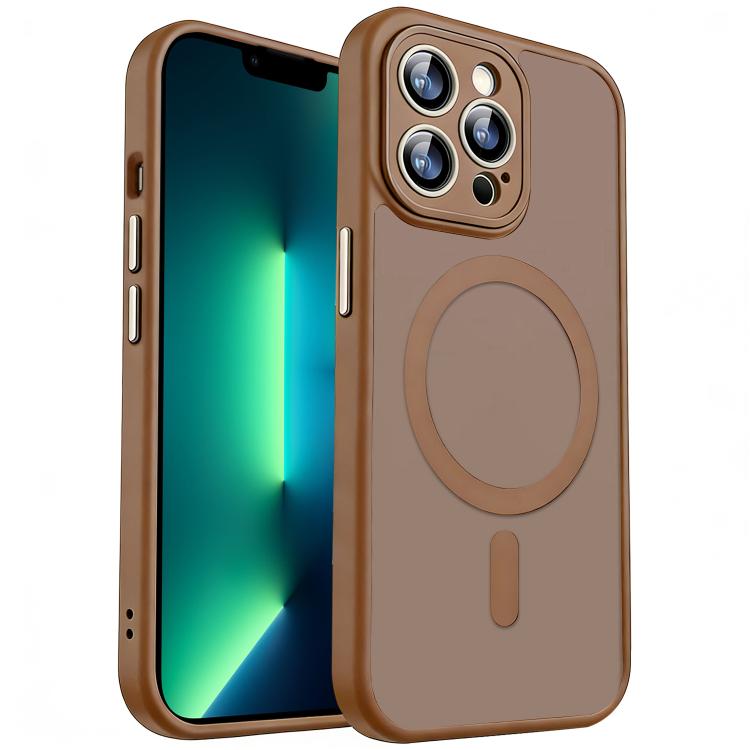 xDfind Skin Feel Magnetic Frosted Phone Case with Lens Film, For iPhone 13 Pro