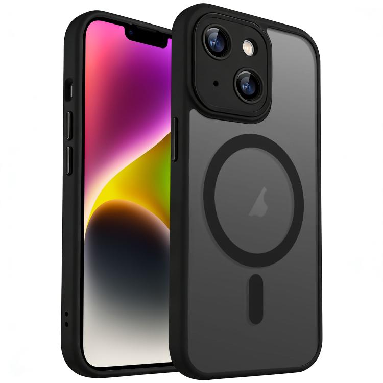 XDcase Skin Feel Magnetic Frosted Phone Case with Lens Film, For iPhone 14