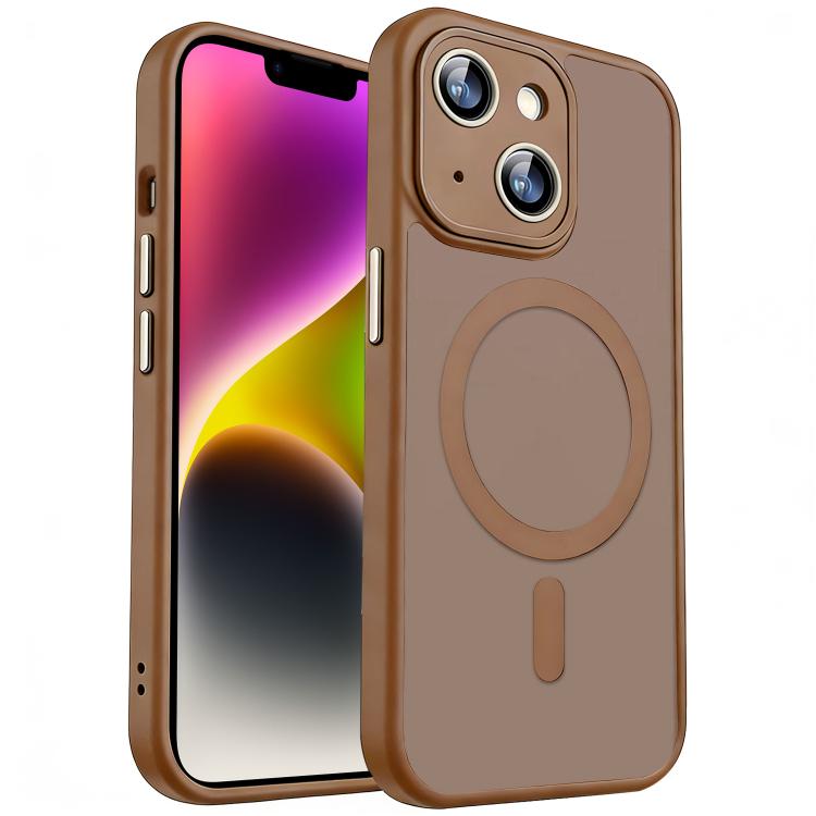 xDfind Skin Feel Magnetic Frosted Phone Case with Lens Film, For iPhone 14