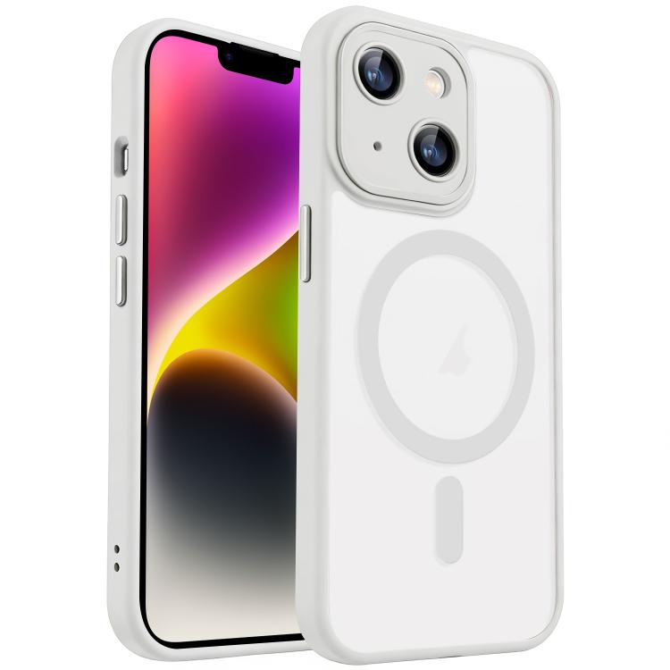 xDfind Skin Feel Magnetic Frosted Phone Case with Lens Film, For iPhone 14 Plus