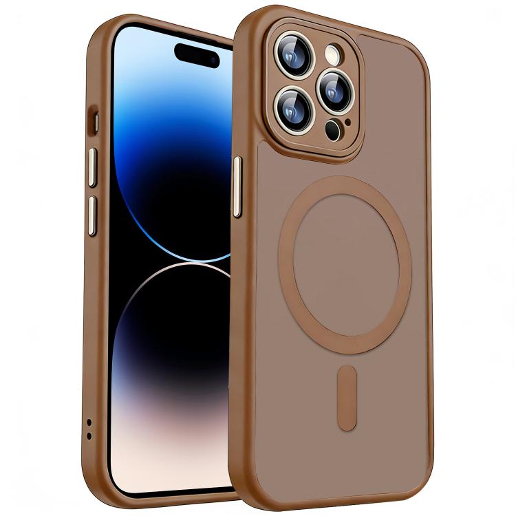 xDfind Skin Feel Magnetic Frosted Phone Case with Lens Film, For iPhone 14 Pro Max