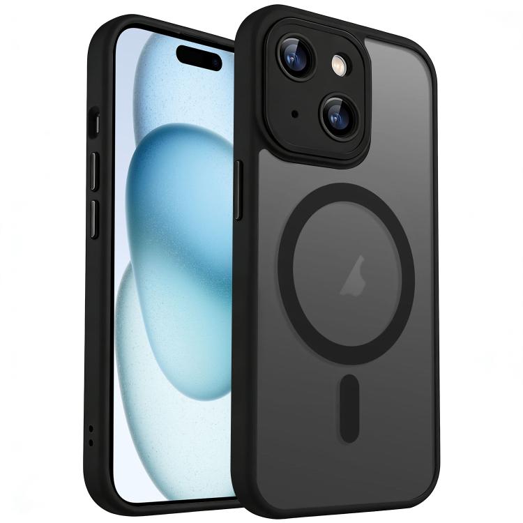 XDcase Skin Feel Magnetic Frosted Phone Case with Lens Film, For iPhone 15, For iPhone 14 Plus