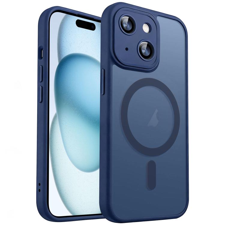XDcase Skin Feel Magnetic Frosted Phone Case with Lens Film, For iPhone 15, For iPhone 14 Plus