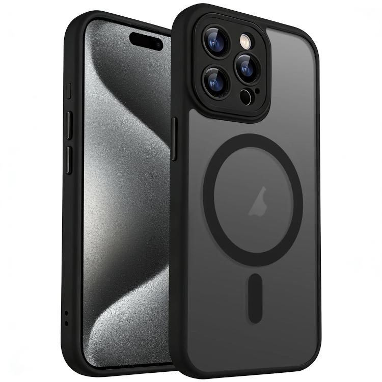 XDcase Skin Feel Magnetic Frosted Phone Case with Lens Film, For iPhone 15 Pro