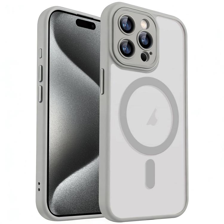 xDfind Skin Feel Magnetic Frosted Phone Case with Lens Film, For iPhone 15 Pro Max