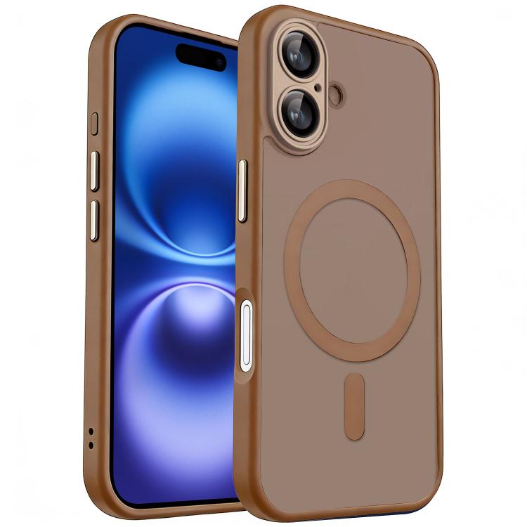 xDfind Skin Feel Magnetic Frosted Phone Case with Lens Film, For iPhone 16