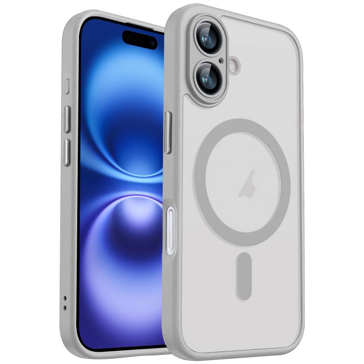 xDfind Skin Feel Magnetic Frosted Phone Case with Lens Film, For iPhone 16 Plus