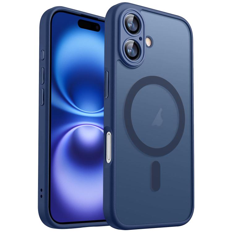 XDcase Skin Feel Magnetic Frosted Phone Case with Lens Film, For iPhone 16 Plus