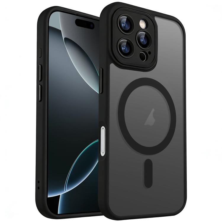 XDcase Skin Feel Magnetic Frosted Phone Case with Lens Film, For iPhone 16 Pro