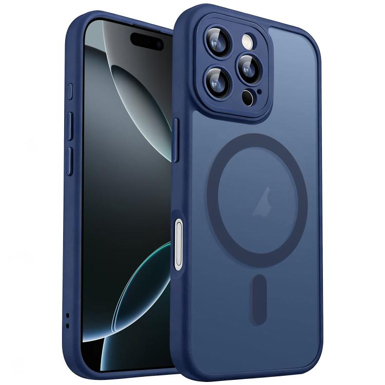 xDfind Skin Feel Magnetic Frosted Phone Case with Lens Film, For iPhone 16 Pro