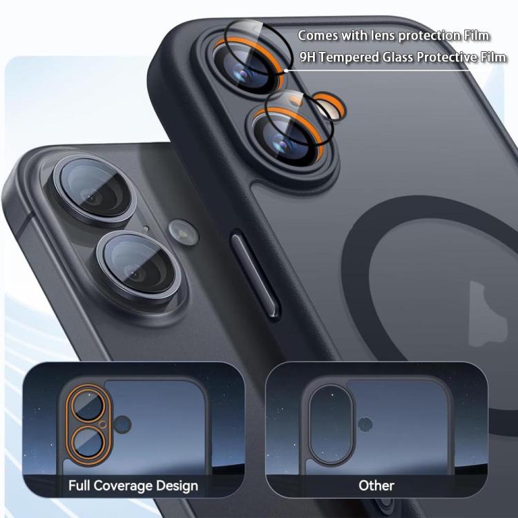 XDcase Skin Feel Magnetic Frosted Phone Case with Lens Film, For iPhone 12 Pro Max