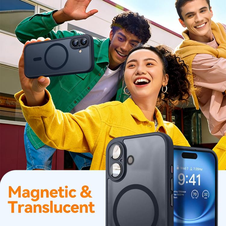 XDcase Skin Feel Magnetic Frosted Phone Case with Lens Film, For iPhone 16e