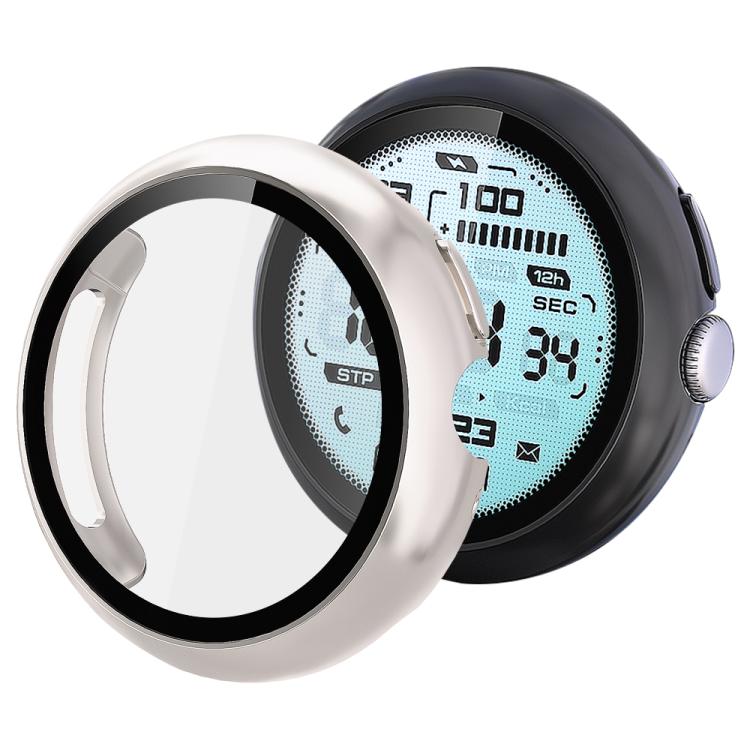 xDfind Tempered Film Integrated Oil Spraying PC Watch Protective Cover, For Google Pixel Watch 4 / 3 45mm