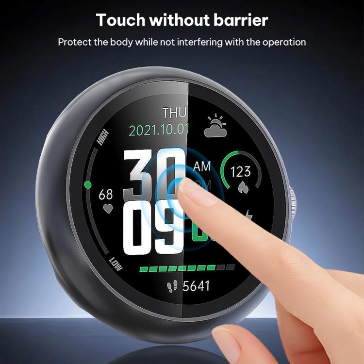 xDfind Tempered Film Integrated Oil Spraying PC Watch Protective Cover, For Google Pixel Watch 4 / 3 45mm