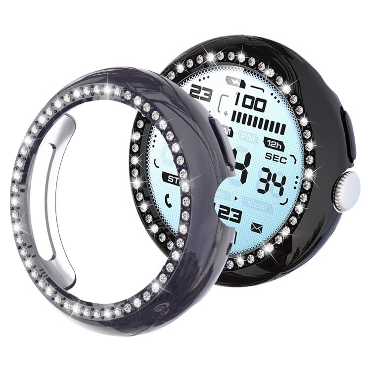 xDfind Single Row Diamond Hollow PC Watch Cover, For Google Pixel Watch 4 / 3 / 2 / 1 41mm