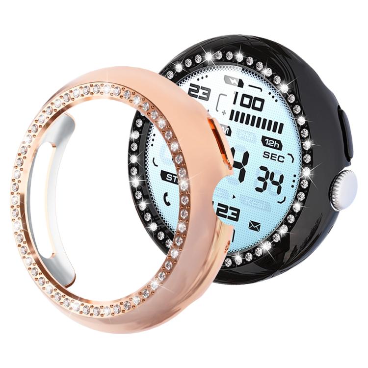 xDfind Single Row Diamond Hollow PC Watch Cover, For Google Pixel Watch 4 / 3 / 2 / 1 41mm