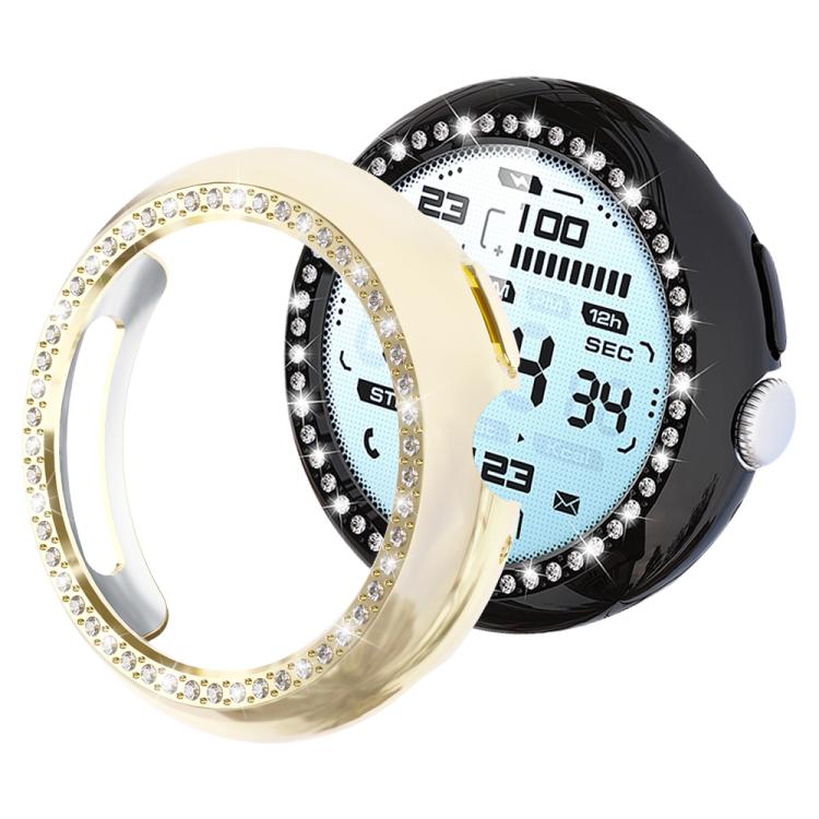 xDfind Single Row Diamond Hollow PC Watch Cover, For Google Pixel Watch 4 / 3 / 2 / 1 41mm