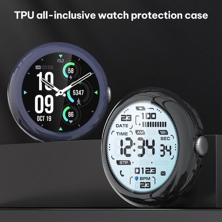 xDfind Tempered Film Integrated TPU Watch Cover, For Google Pixel Watch 4 / 3 45mm