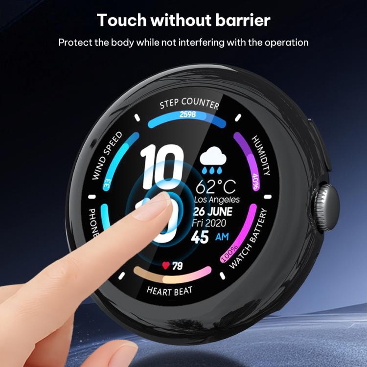 xDfind Tempered Film Integrated TPU Watch Cover, For Google Pixel Watch 4 / 3 45mm