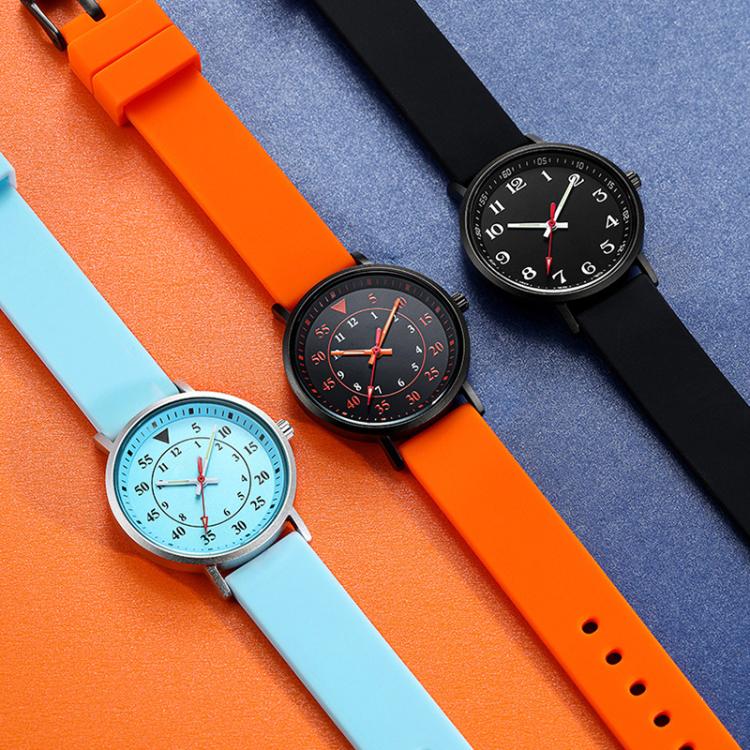xDfind Stainless Steel Black Pin Buckle Solid Color Silicone Waterproof Watch Band, 12mm