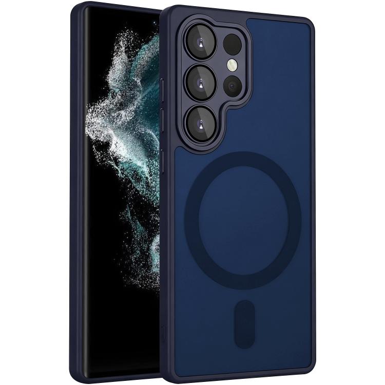 XDcase Skin Feel Magnetic Frosted Phone Case with Lens Film, For Samsung Galaxy S22 Ultra 5G