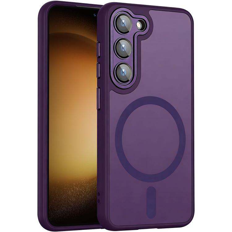 XDcase Skin Feel Magnetic Frosted Phone Case with Lens Film, For Samsung Galaxy S23 5G