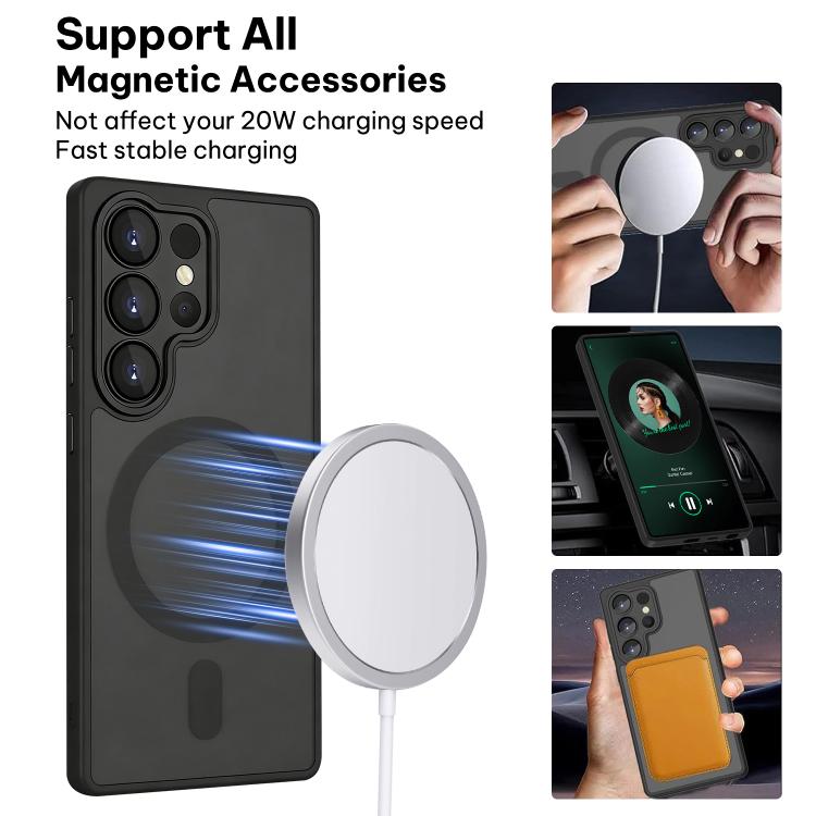 XDcase Skin Feel Magnetic Frosted Phone Case with Lens Film, For Samsung Galaxy S23 Ultra 5G