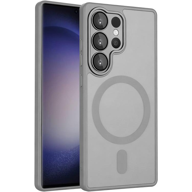 XDcase Skin Feel Magnetic Frosted Phone Case with Lens Film, For Samsung Galaxy S23 Ultra 5G