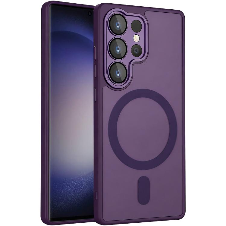 XDcase Skin Feel Magnetic Frosted Phone Case with Lens Film, For Samsung Galaxy S23 Ultra 5G