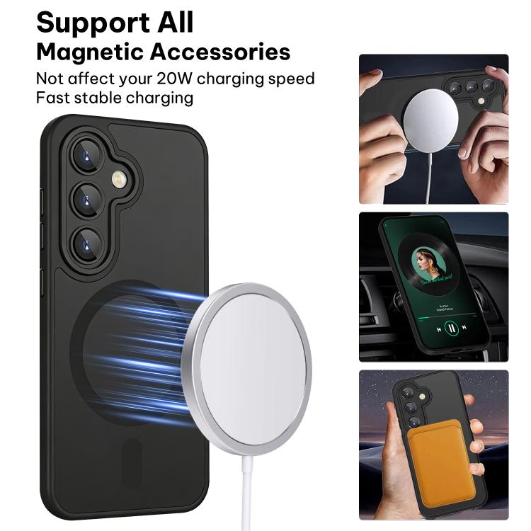 XDcase Skin Feel Magnetic Frosted Phone Case with Lens Film, For Samsung Galaxy S24 FE 5G