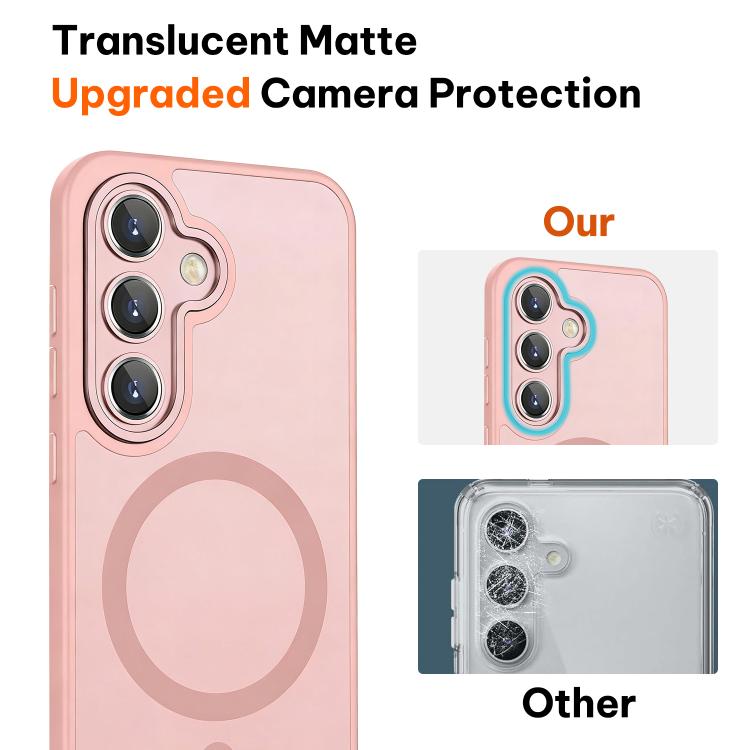 XDcase Skin Feel Magnetic Frosted Phone Case with Lens Film, For Samsung Galaxy S25+ / S24+ 5G