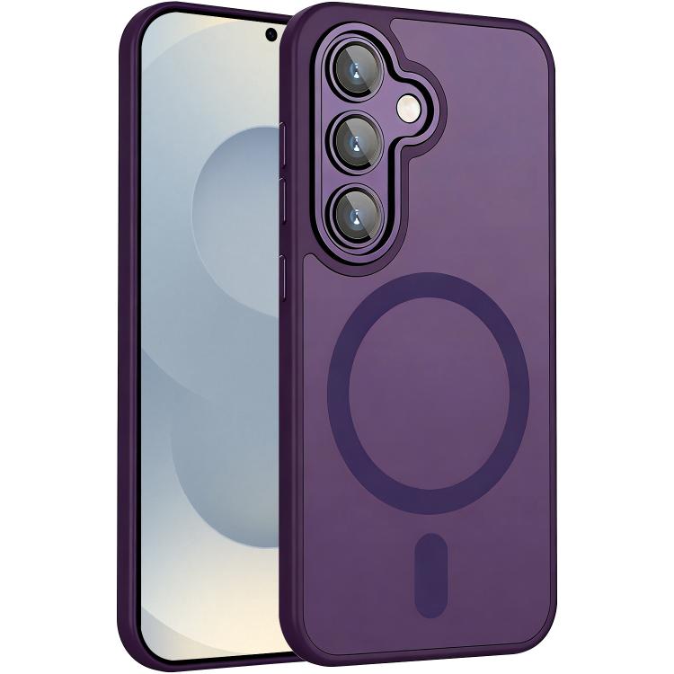 XDcase Skin Feel Magnetic Frosted Phone Case with Lens Film, For Samsung Galaxy S25+ / S24+ 5G