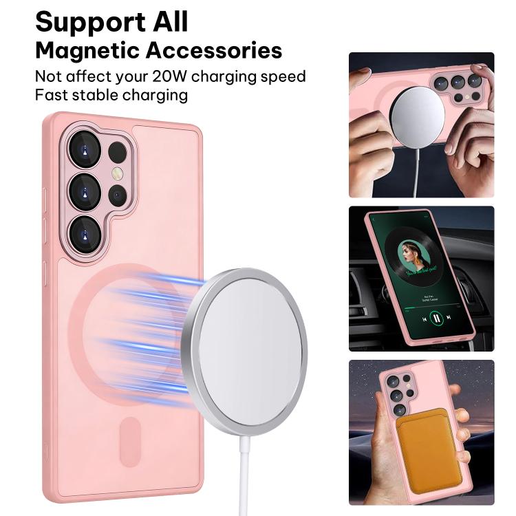XDcase Skin Feel Magnetic Frosted Phone Case with Lens Film, For Samsung Galaxy S24 Ultra 5G