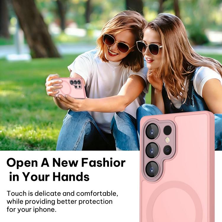 XDcase Skin Feel Magnetic Frosted Phone Case with Lens Film, For Samsung Galaxy S24 Ultra 5G