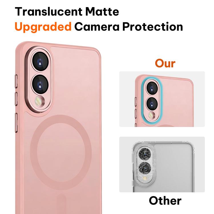 XDcase Skin Feel Magnetic Frosted Phone Case with Lens Film, For Samsung Galaxy S25 Edge 5G