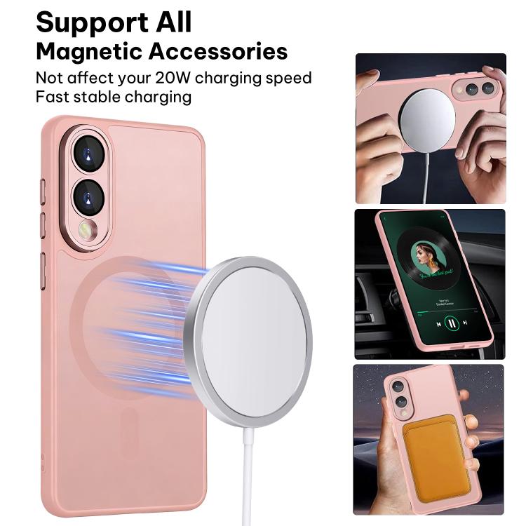 XDcase Skin Feel Magnetic Frosted Phone Case with Lens Film, For Samsung Galaxy S25 Edge 5G