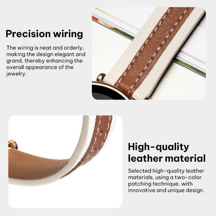 xDfind Composite Vegan Leather Watch Band, 18mm For Huawei Watch GT 6 41mm