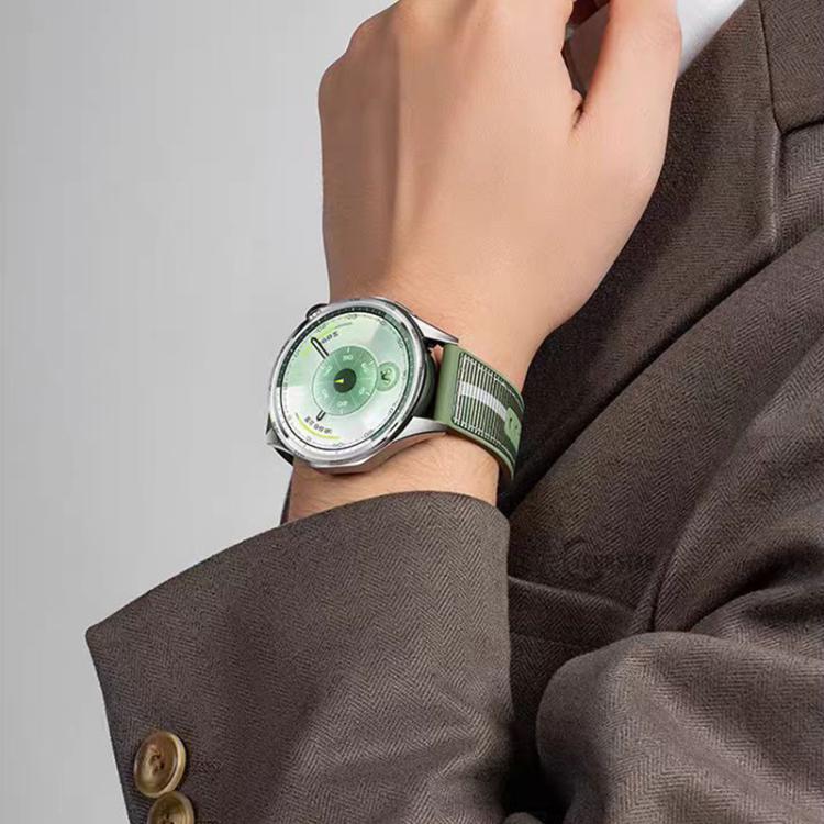 xDfind Braid Nylon Hybrid Silicone Watch Band, For Huawei Watch GT 6 / 5 / 4 / 3 46mm