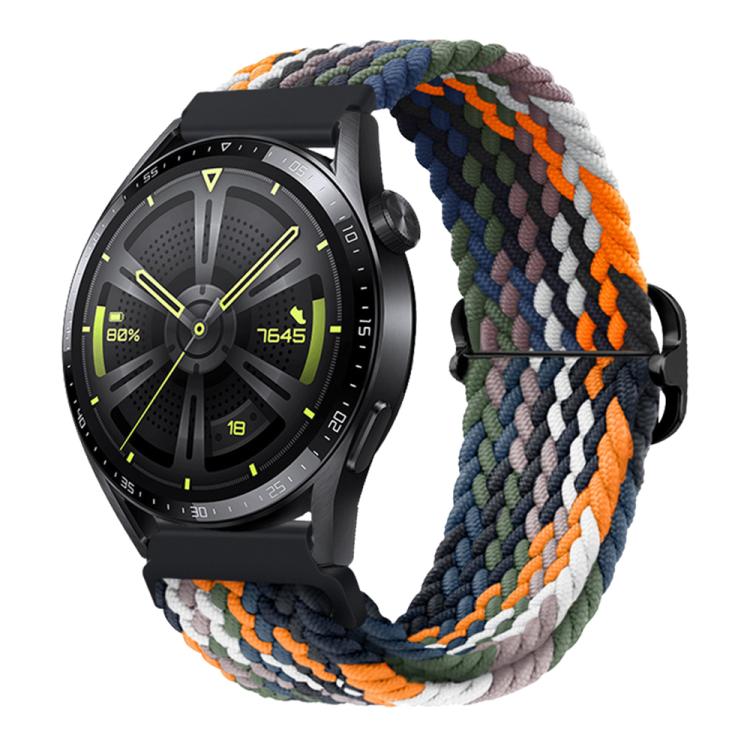 xDfind Sliding Buckle Nylon Braided Watch Band, 20mm