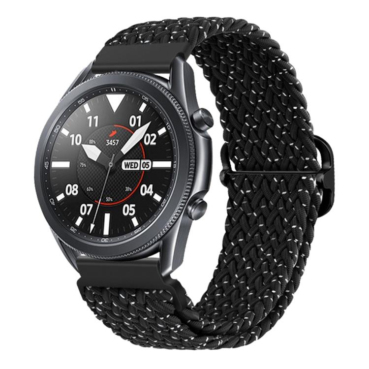 xDfind Sliding Buckle Nylon Braided Watch Band, 22mm