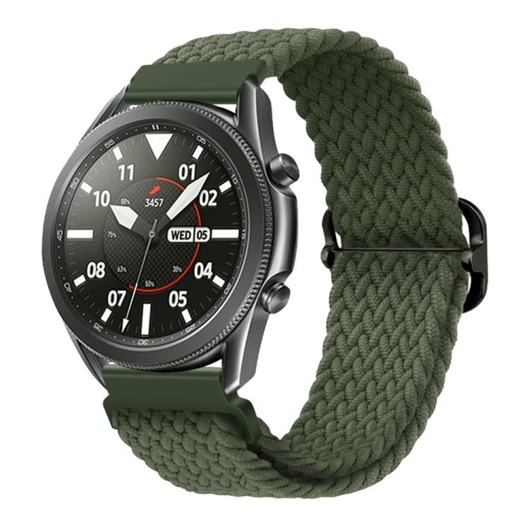 xDfind Sliding Buckle Nylon Braided Watch Band, 22mm