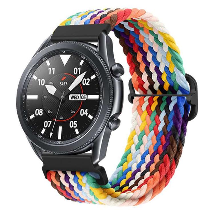 xDfind Sliding Buckle Nylon Braided Watch Band, 22mm