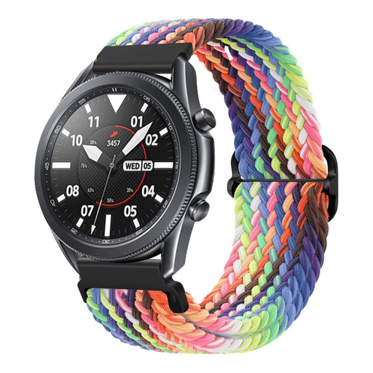 xDfind Sliding Buckle Nylon Braided Watch Band, 22mm