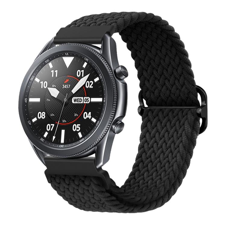 xDfind Sliding Buckle Nylon Braided Watch Band, 22mm