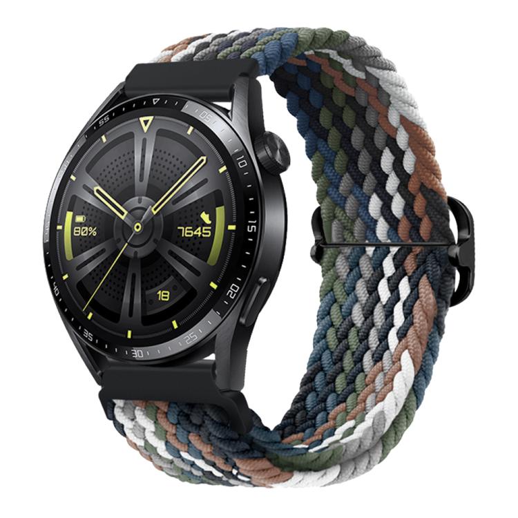 xDfind Sliding Buckle Nylon Braided Watch Band, 22mm