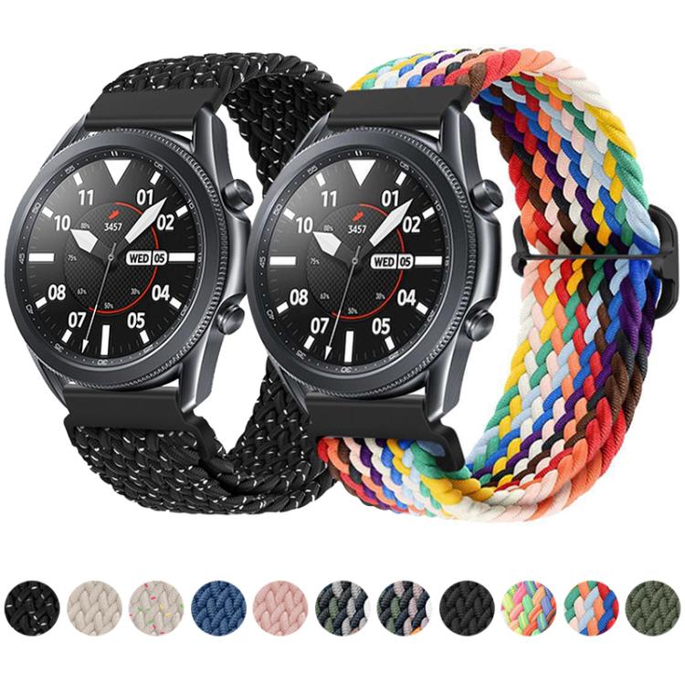 xDfind Sliding Buckle Nylon Braided Watch Band, 22mm