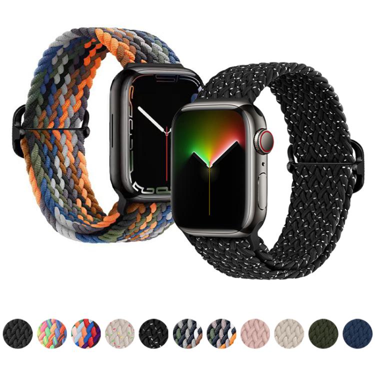 xDfind Sliding Buckle Nylon Braided Watch Band, For Apple Watch 42 / 44 / 45 / 46 / 49mm