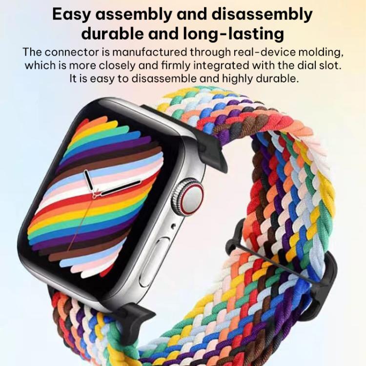 xDfind Sliding Buckle Nylon Braided Watch Band, For Apple Watch 42 / 44 / 45 / 46 / 49mm