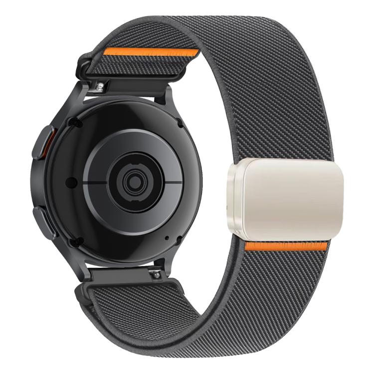 xDfind Flat-head  Elastic Nylon Magnetic Buckle Watch Band, 22mm