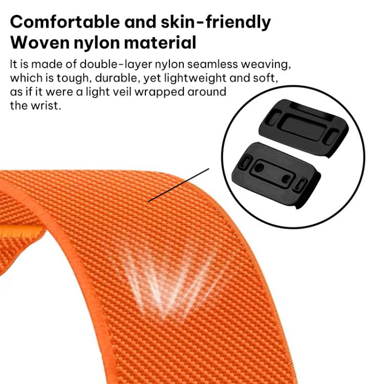 xDfind Flat-head  Elastic Nylon Magnetic Buckle Watch Band, 20mm